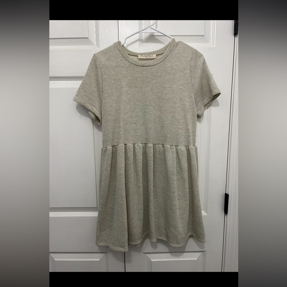 Gray babydoll tunic